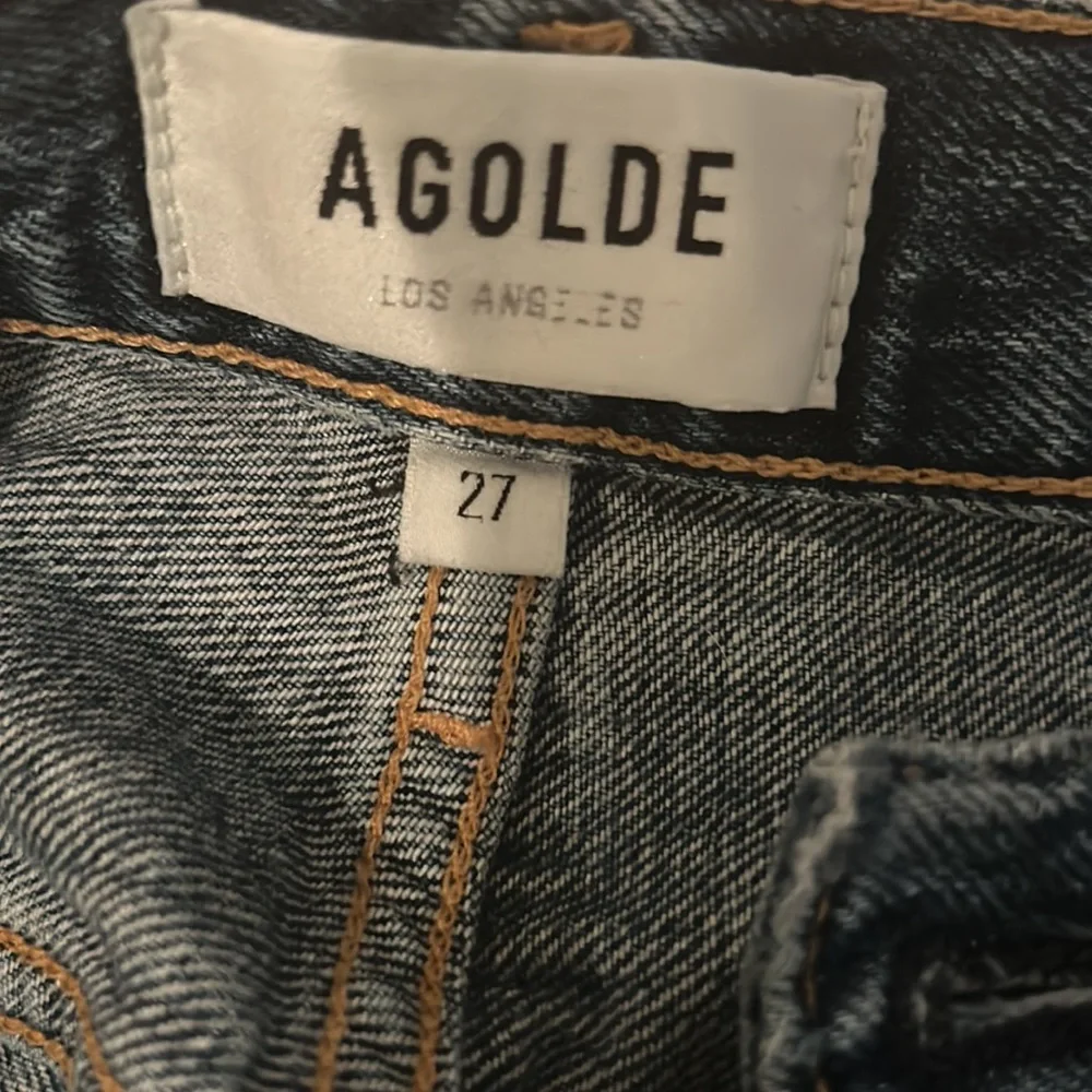 Agolde Riley High Rise Straight Crop 27 in frequency color - Picture 7 of 8